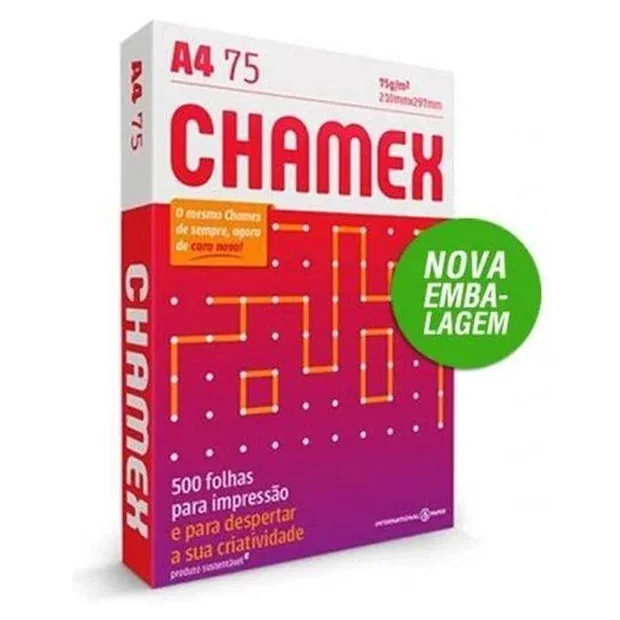 Papel sulfite A4 Chamex 75 g